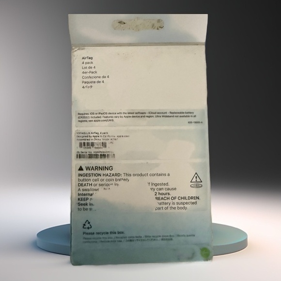 Apple AirTag Tracking Device, Pack of 4 - Picture 2 of 5